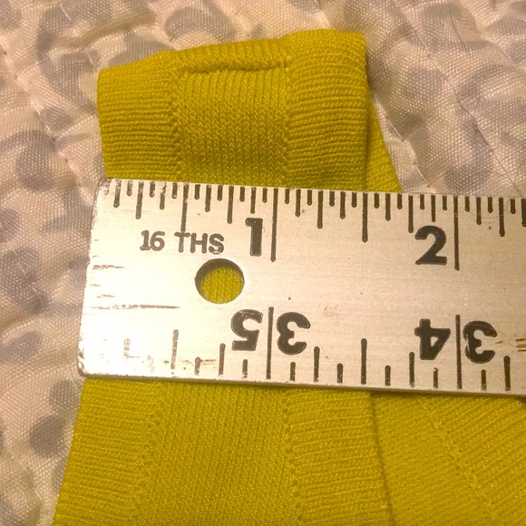 INC Stretchy Chartreuse floral neck tank - Picture 8 of 9